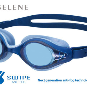 blue swim goggles